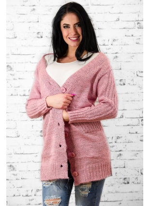 Ružový sveter R620