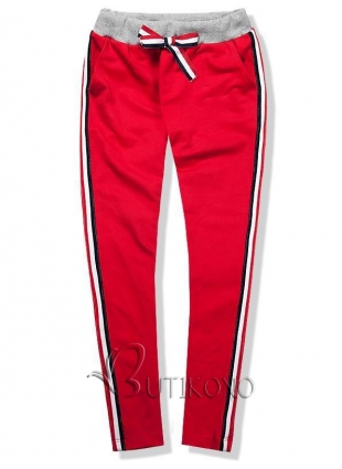 Červené nohavice 9620