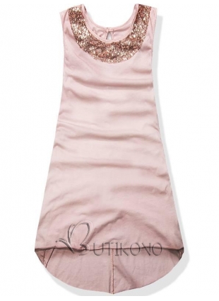 Ružové šaty B1014