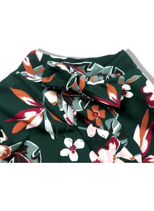 Zelené kvetinové šaty
