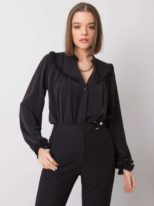 Elegantná čierna blúzka