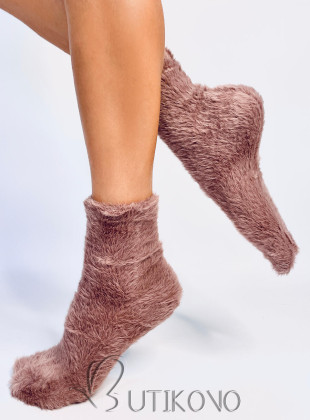 Mocca hrejivé ponožky na zimu