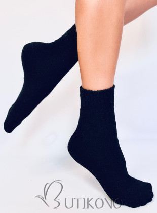 Čierne vlnené ponožky