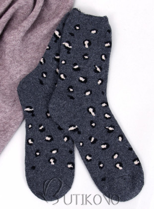 Dámske ponožky s leopardím vzorom 4 - 3 páry
