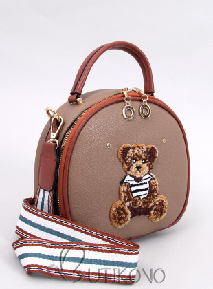 Hnedá kufríková kabelka TEDDY