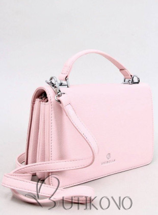 Ružová klasická kufríková kabelka