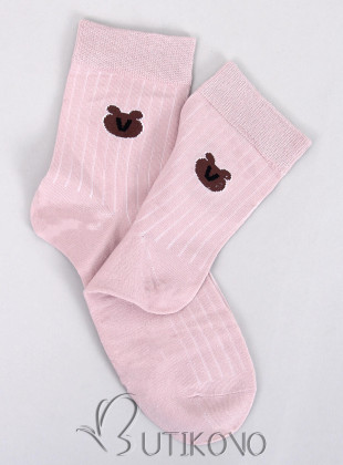 Ružové dámske ponožky TEDDY