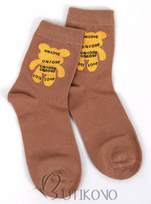 Béžové ponožky ON LOVE