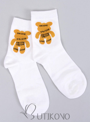 Biele ponožky ON LOVE