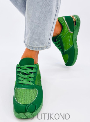 Zelené ľahké dámske tenisky