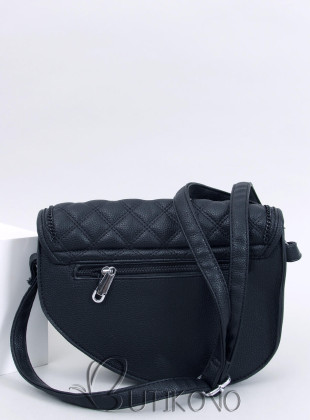 Čierna kabelka v prešívanom dizajne