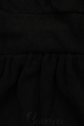 Čierne krátke šaty s čipkou