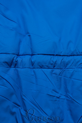 Kobaltovo modrá prešívaná ľahká bunda