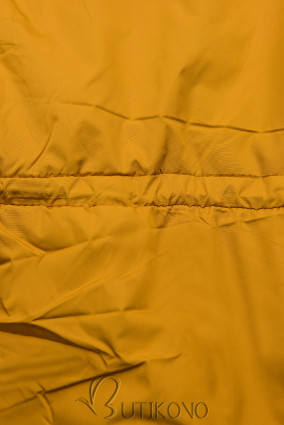 Horčicovožltá prešívaná ľahká bunda
