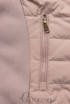 Ružová obojstranná prechodná bunda