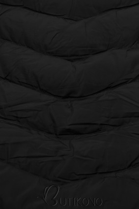 Čierna bunda na obdobie jeseň/zima