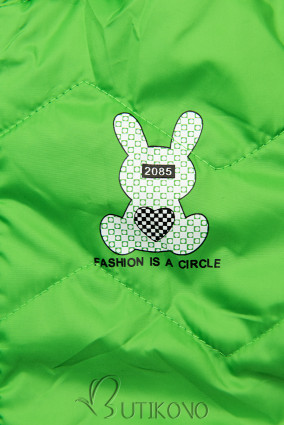 Zelená prechodná bunda FASHION