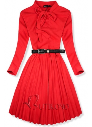Červené midi šaty