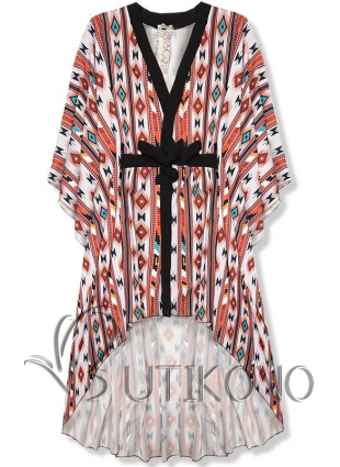 Dlhé vzorované kimono