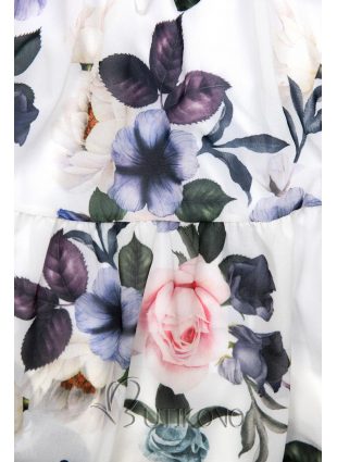 Kvetinové šaty s volánmi Sylvia