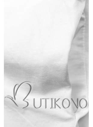 Tunika/Šaty s potlačou v bielej farbe