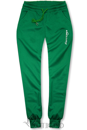 Zelené športové nohavice