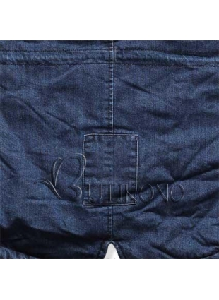 Fuchsiová jeans parka M681