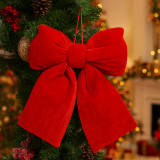 Červená vianočná mašľa 20x20 cm