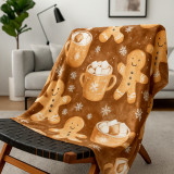 Mäkká plyšová XL deka Perníček