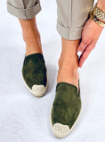 Espadrilky s otvorenou pätou zelené