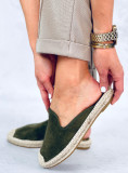 Espadrilky s otvorenou pätou zelené