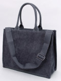 Dámska shopper taška tmavosivá