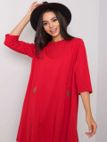 Červené oversize šaty