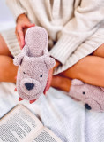 Ružové dámske papuče TEDDY BEAR