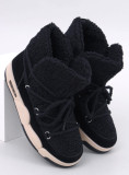 Snehule v štýle sneakers čierne