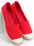 Látkové espadrilky červené
