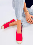 Látkové espadrilky červené