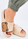 Béžové šľapky TEDDY