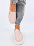 Slip-on dámske tenisky svetloružové