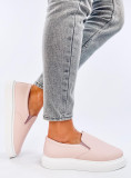 Slip-on dámske tenisky svetloružové