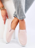 Slip-on dámske tenisky svetloružové