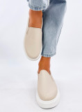 Slip-on dámske tenisky béžové