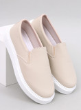 Slip-on dámske tenisky béžové