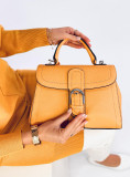Horčicovožltá dámska elegantná kabelka