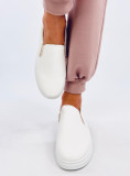 Slip-on tenisky biela/béžová