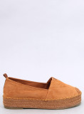 Camel hnedé espadrilky na platforme