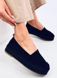 Čierne espadrilky na platforme