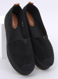 Čierne espadrilky na platforme