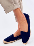 Tmavomodré espadrilky z ekosemišu