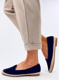 Tmavomodré espadrilky z ekosemišu